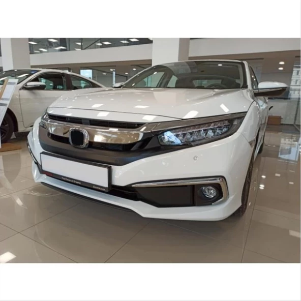 AUTOGP Honda civic fc5 uyumlu ön sis kaşı krom 2019+ makyajlı - 3