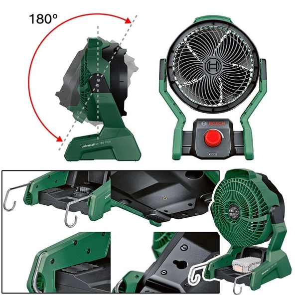 Bosch Universalfan 18v-1000 Akülü Fan (Akü Hariç) - 06039E1000 - 2
