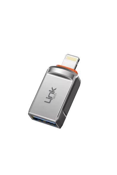 Link Tech O198 Usb - Iph Lightning Otg Dönüştürücü Çevirici Metal Adaptör