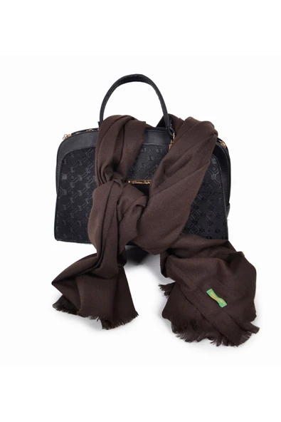 ELEGANSA Şıklığı ve Sıcaklığı Bir Arada Sunan Kaşmir Dokulu Omuz Atkısı - Lüks, Yumuşak ve Trendy! - 3