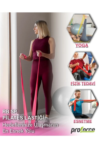 Proforce Pilates Lastiği Sert Rb Sp - Pembe Renk - Resim 2