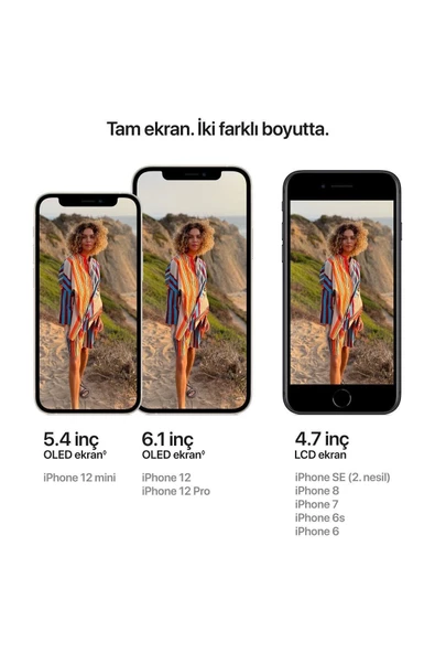 iPhone 12 64 GB Mor Cep Telefonu Aksesuarsız Kutu (Apple Türkiye Garantili) - 5