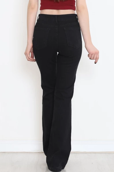 İspanyol Paça Kot Pantolon Siyah1 - 11878.1431. - 7