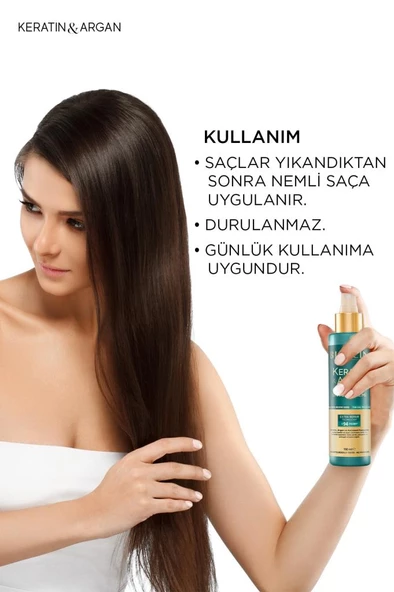Bioxcin Keratin & Argan Onarıcı Sıvı Saç Bakım Kremi 150 Ml Yıpranmış Ve Hasar Görmüş Saçlar - 6