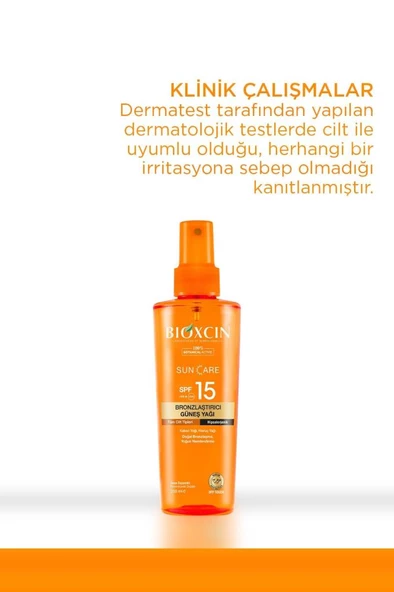 Bioxcin Sun Care Spf 15 Bronlaştırıcı Güneş Yağı 200 ml - 4