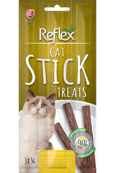 Reflex Sticks Kedi Ödülü Hindi ve Kuzulu 3x5 Gr