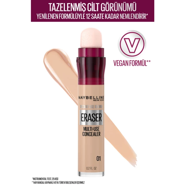 Maybelline New York Instant Anti Age Eraser 01 Light Kapatıcı