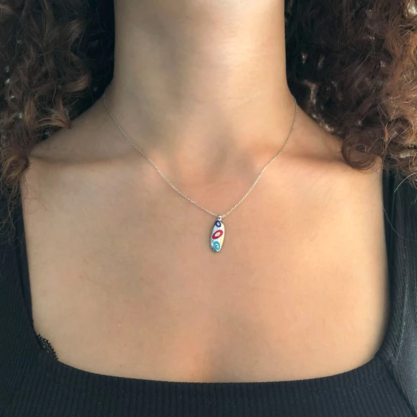 Özel Tasarım Model Gümüş Kolye GK-265 - Resim 2