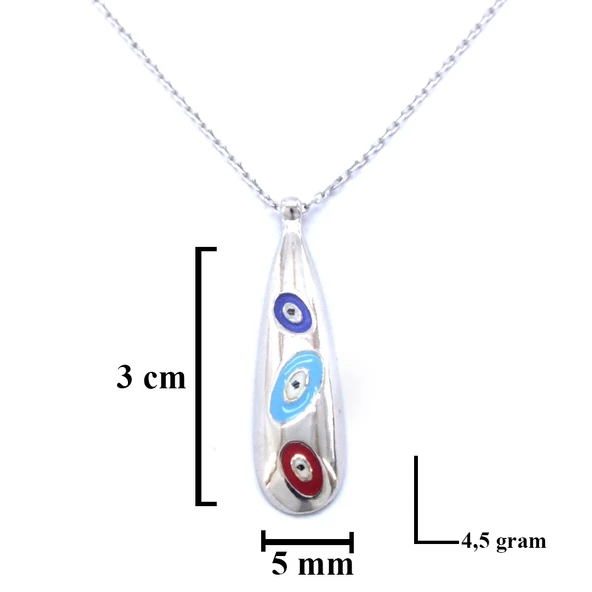 Özel Tasarım Model Gümüş Kolye GK-265 - Resim 4