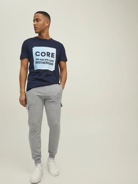 Jack&Jones Erkek Regular Fit Cargo Cepli Eşofman Altı - Günlük Spor