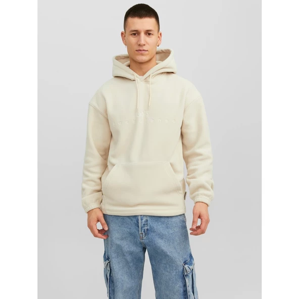 Jack&Jones Erkek Oversize Kapüşonlu Sweatshirt - Rahat ve Şık