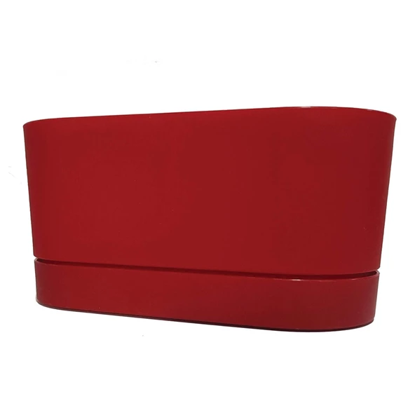 Poliwork Begonya Tabaklı Renkli Plastik Balkon Saksısı 30 cm - 3