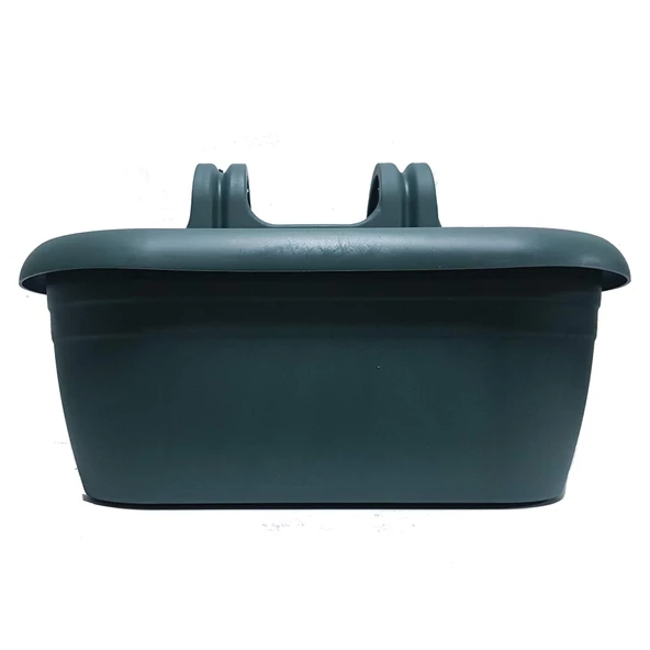 Poliwork Nergiz Kolay Askı Plastik Renkli Balkon Saksısı 40 cm - 10