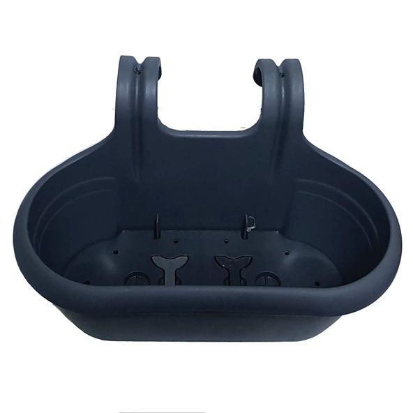 Poliwork Nergiz Kolay Askı Plastik Renkli Balkon Saksısı 40 cm - 3