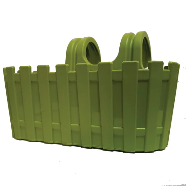 Poliwork Akasya Kolay Askı Renkli Plastik Balkon Saksısı 30 cm - 8