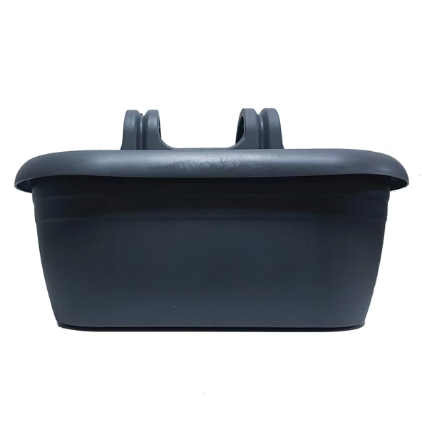 Poliwork Nergiz Kolay Askı Plastik Renkli Balkon Saksısı 40 cm - 2