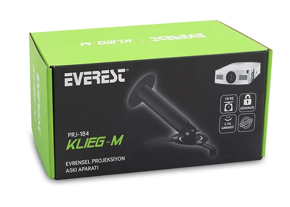 Everest PRJ-184 20cm 360-45derece 13kg Projeksiyon Askı Aparatı - 2