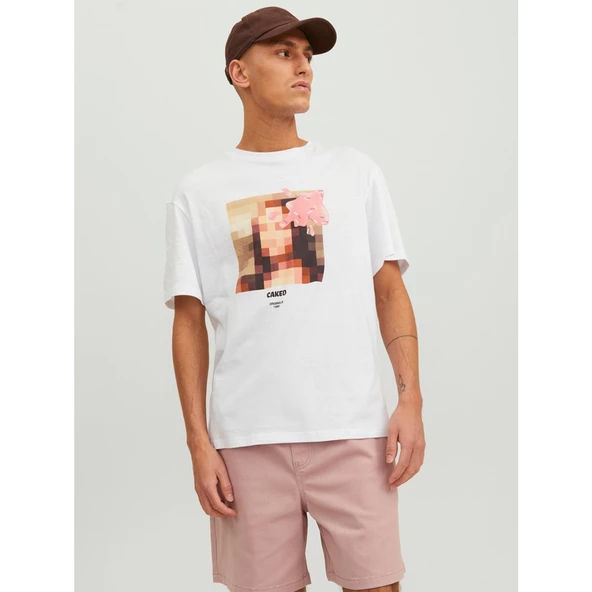 Jack&Jones Oversize Erkek T-Shirt - Minimalist Tasarım - Günlük Kullanım ürün görseli 1