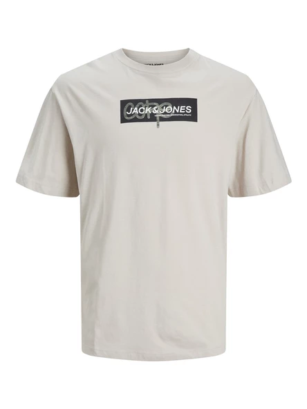Jack&Jones Oversize Erkek T-Shirt - Minimalist Stil - Kısa Kol - Günlük