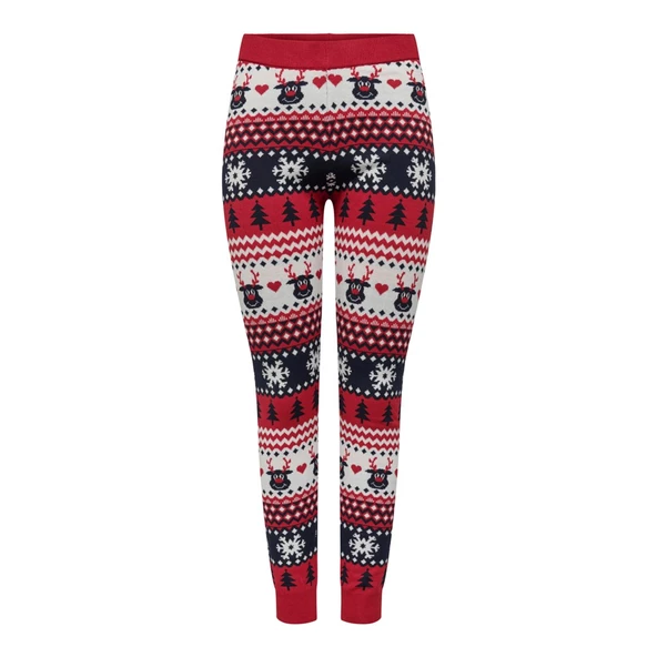 Only Kadın Desenli Kışlık Eşofman Altı - Sıcak ve Rahat - 2