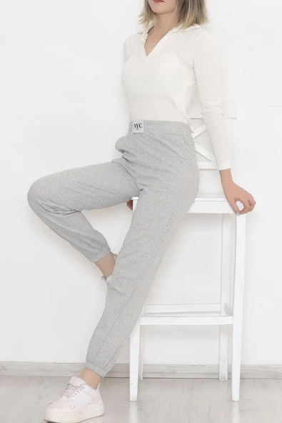 İki İplik Armalı Eşofman Altı Koyugri - 12556.1778. - 2