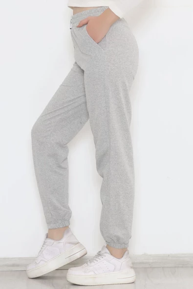 İki İplik Armalı Eşofman Altı Koyugri - 12556.1778. - 4