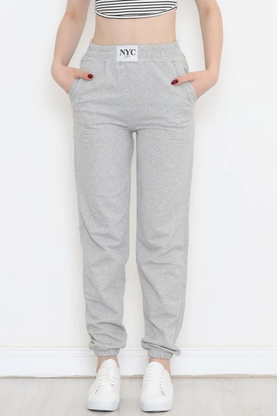 İki İplik Armalı Eşofman Altı Koyugri - 12556.1778. - 9