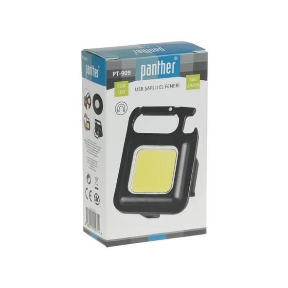 Panther Şarjlı Mıknatıslı COB LED Fener PT-909 - 5