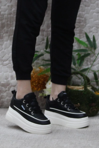 M.P 241 1664 Premıum Rahat Orijinal Ürün Kalın Taban Sneaker Kadın Ayakkabı - Resim 2