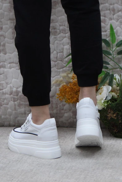 M.P 241 1664 Premıum Rahat Orijinal Ürün Kalın Taban Sneaker Kadın Ayakkabı - Resim 10