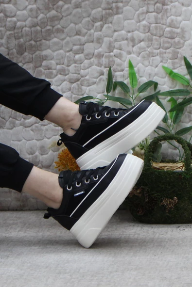 M.P 241 1664 Premıum Rahat Orijinal Ürün Kalın Taban Sneaker Kadın Ayakkabı - Resim 5