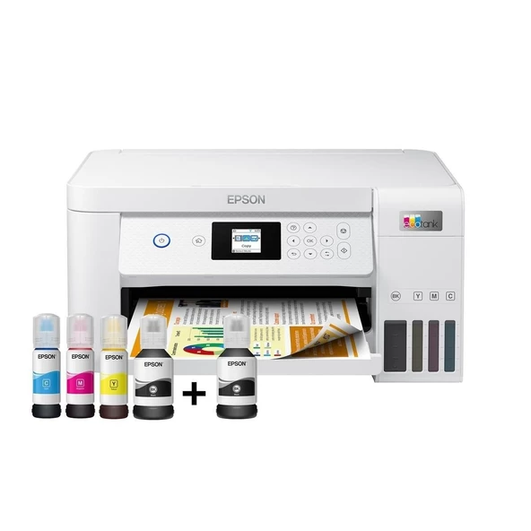 EPSON L4266 MFP YAZICI-TAR-FOT-DUBLEX Wİ-Fİ RENKLİ TANKLI BEYAZ