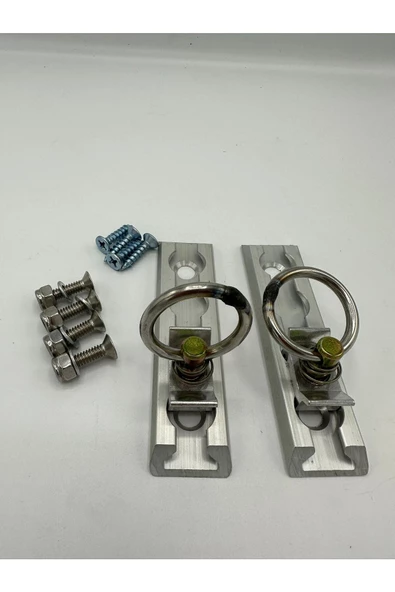 Halkalı Yük Sabitleme Alüminyum Ray 12 Cm - 3