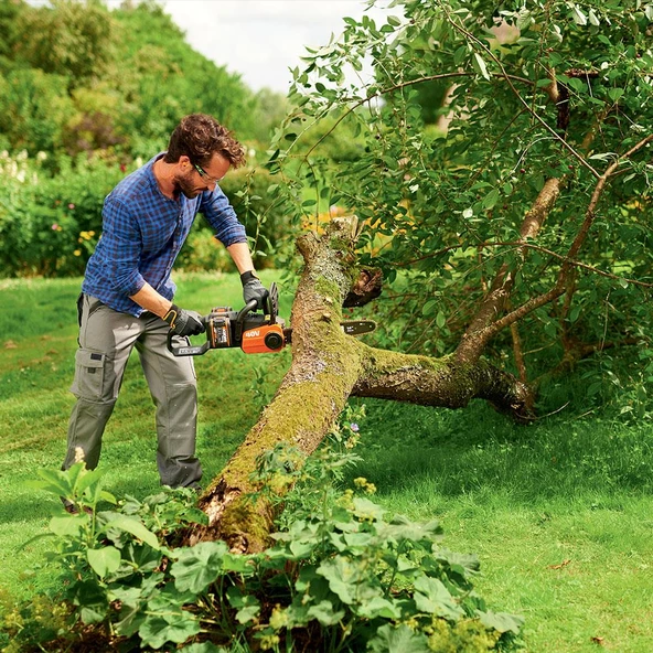 Worx Wg384e 40Volt 2.0Ah Li-İon 35Cm Profesyonel Şarjlı Kömürsüz Zincirli Testere - 5