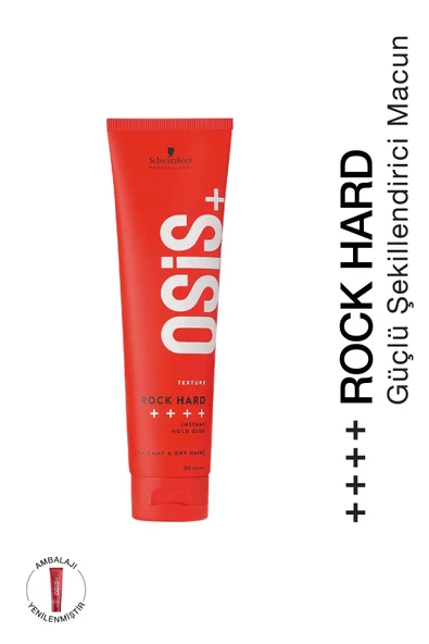 Osis Rock Hard Ultra Güçlü Şekillendirici Macun 150ml | Kalıcı Tutuş Krem Parlaklık Jeli