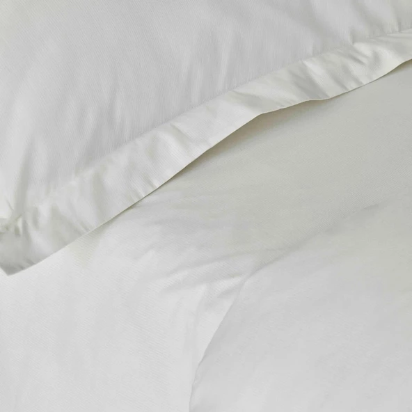 Karaca Home Back to Basic %100 Pamuk King Size Nevresim Takımı Beyaz - 3
