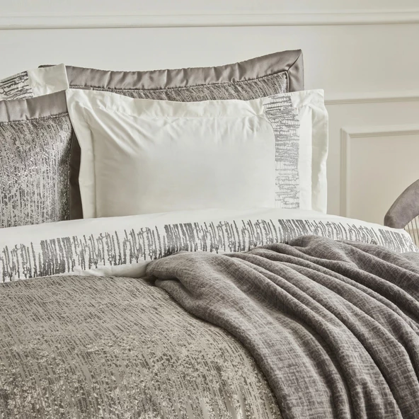 Karaca Home Andrea 8 Parça Çeyiz Seti Antrasit - Resim 4