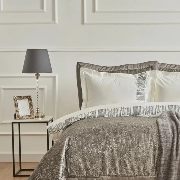 Karaca Home Andrea 8 Parça Çeyiz Seti Antrasit - Resim 3