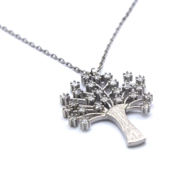 Hayat Ağacı Kadın Gümüş Kolye GK-200 - Resim 4