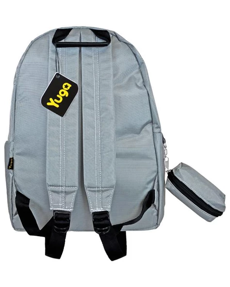 Yuga Kanvas Sırt Çantası Gri Çizgili - Resim 3