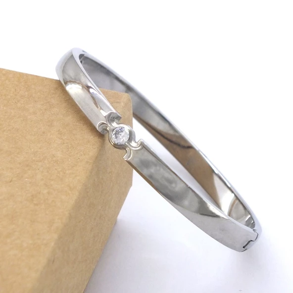 Çelik Kelepçe Bileklik Tektaş Model BLZ-460 - Resim 5