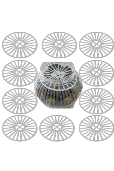 Bidon Pet Kavanoz Seperatorü 10 Adet Turşu Zeytin Peynir Seperatör - 3