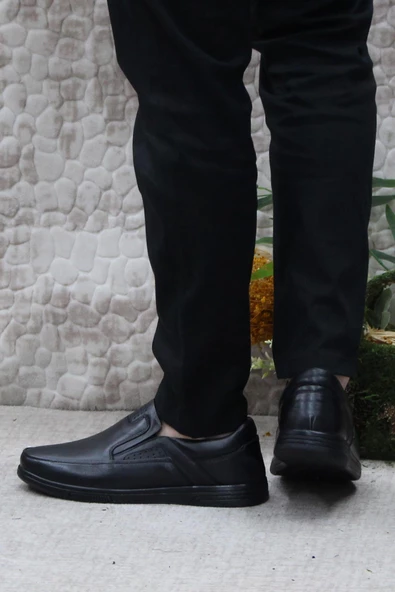 Mehmet Mete 42444 Anatomik Hafif Rahat İç Ve Dış Hakiki Deri Erkek Ayakkabı - Resim 4