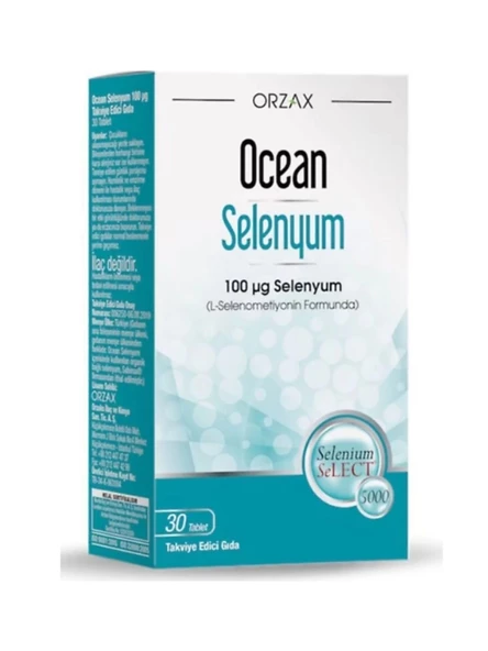 Orzax Ocean Selenyum 100 Mcg 30 Tablet