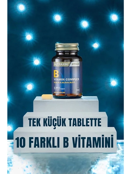 Nutraxin B Complex Vitamin 60 Kapsül - 4