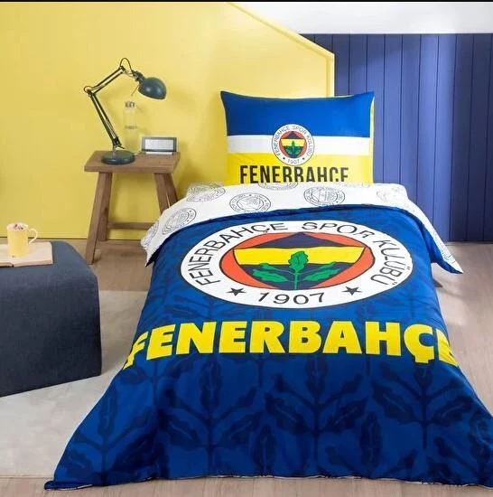 Taç Lisanslı Tek Kişilik Nevresim Takımı Fenerbahçe Palamut