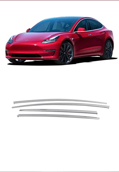 TESLA Model 3 ABS Krom Cam Rüzgarlık OEM (Made in Korea)