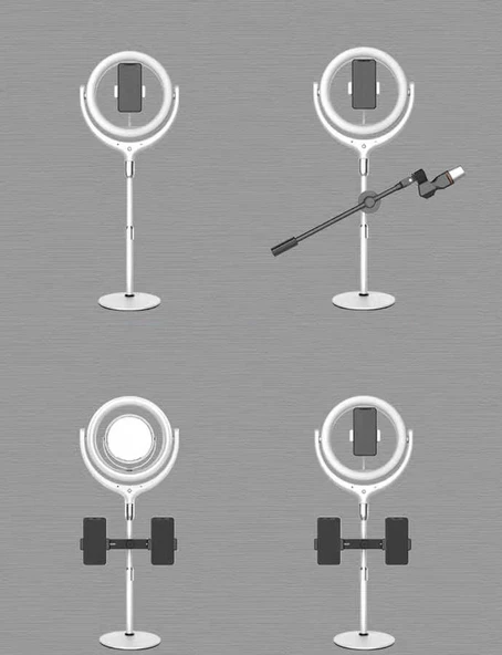 Zore F-537 30 Cm Işıklı Telefon Tutucu Ring Light - 3