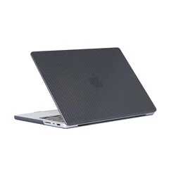 Apple Macbook Pro 16.2 2023 A2780 Zore MSoft Carbon Fiber Tasarımlı Kapak - 5