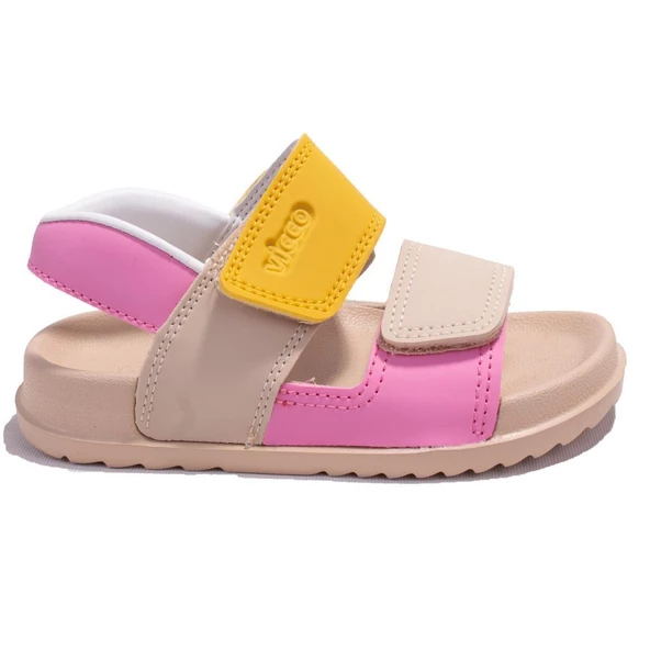 Vicco Krixi 321F23Y252 Bej Ortopedik Günlük Kız Çocuk Spor Sandalet - 2